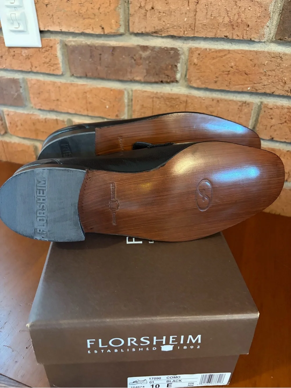 Florsheim black leather
